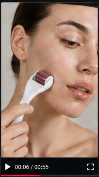 Representative vertical microneedling ad creative